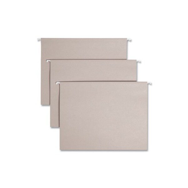 Smead Smead, TUFF HANGING FOLDERS WITH EASY SLIDE TAB, LETTER SIZE, 1/3-CUT TAB, STEEL GRAY, 18PK 64092 - main